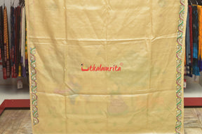 Dushmant Shakuntala Deer Pattachitra Tussar Silk Saree