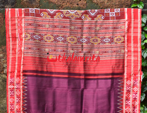 Jamun Double Pasapali Khandua Silk Saree