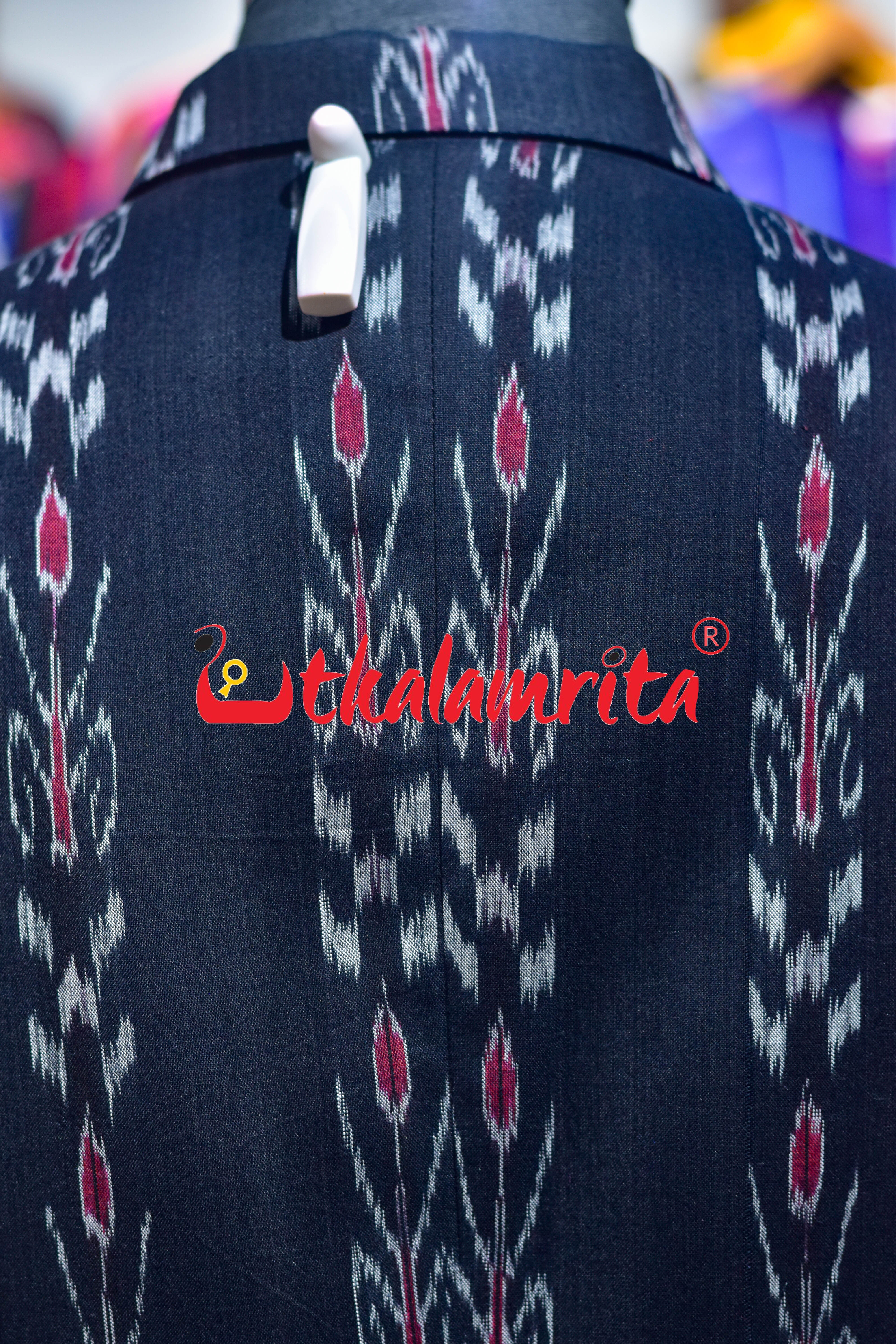 Black Pasapali and Kadha (Ladies' Blazer)