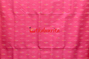 Pink with Yellow Chandrika Khandua Silk Saree