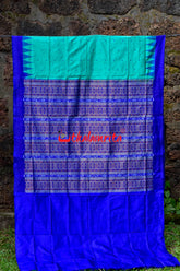 Plain Kumbha Rama Green Blue Sambalpuri Silk