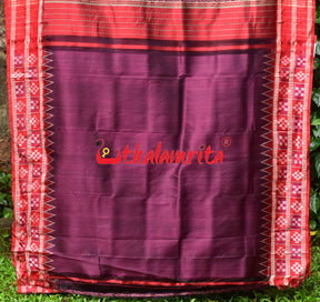 Jamun Double Pasapali Khandua Silk Saree