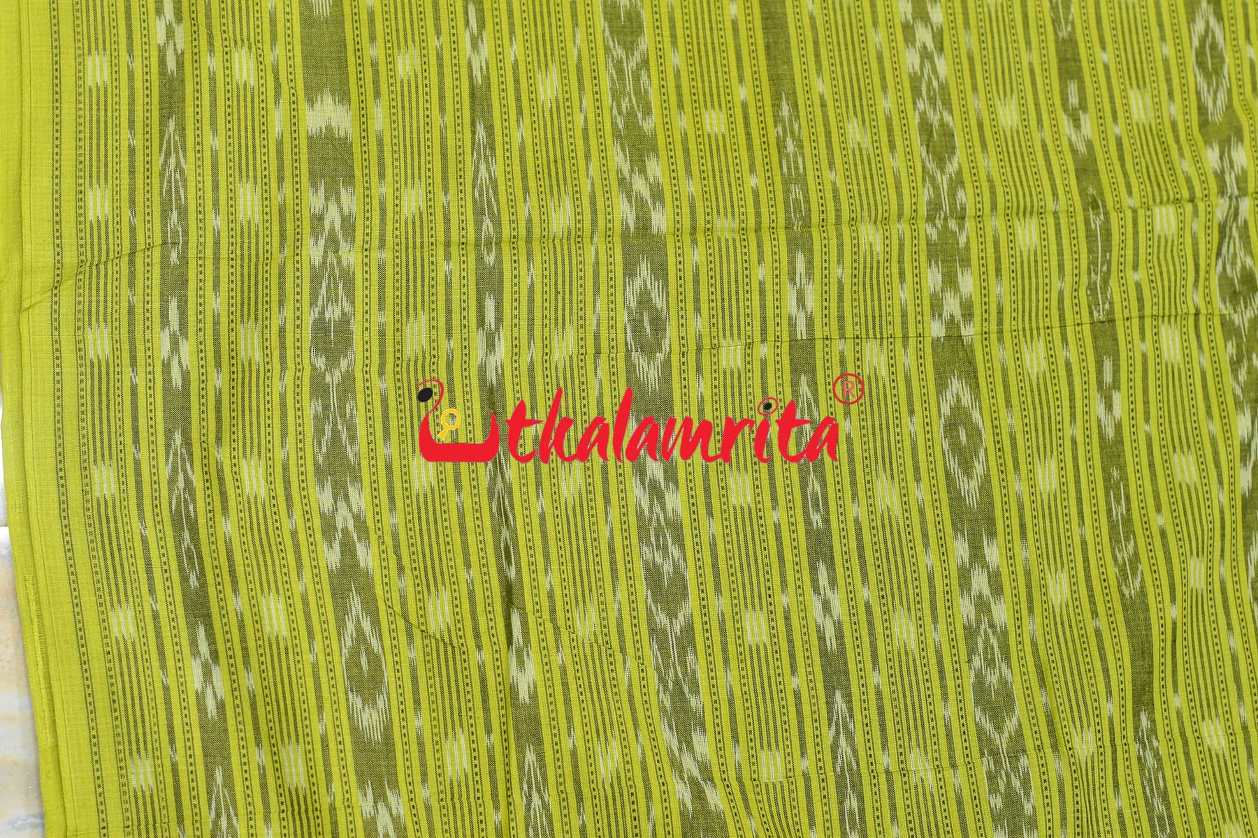 Light Mehndi Ikat (Fabric)