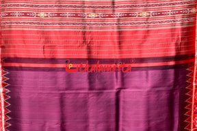 Jamun Double Pasapali Khandua Silk Saree