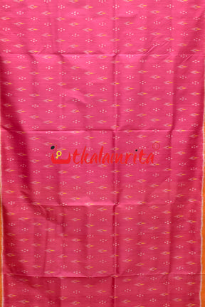 Pink with Yellow Chandrika Khandua Silk Saree