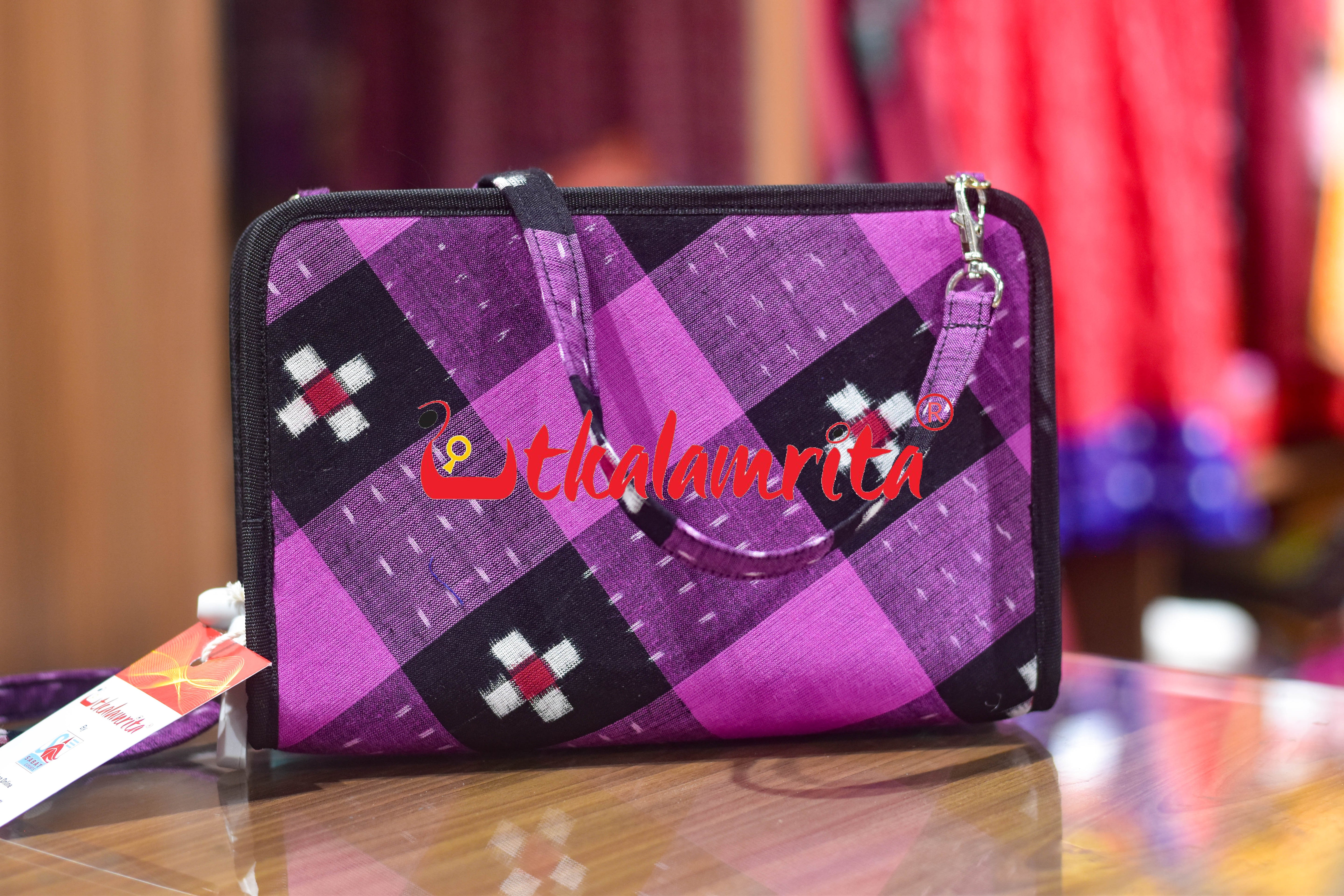 Black Purple Star Sakta Square Sling Bag