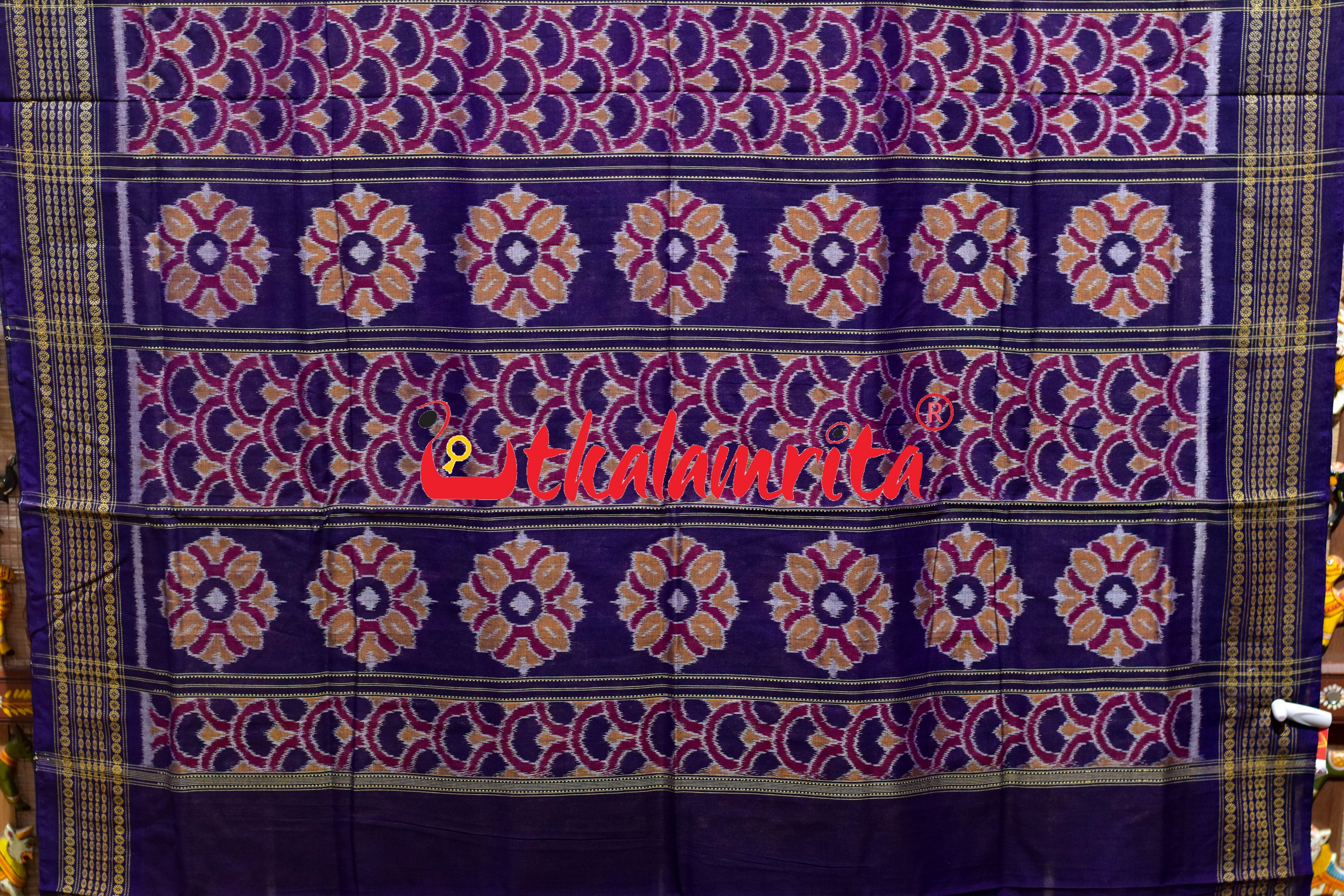Mustard Flower Body Bandha Sambalpuri Cotton Saree