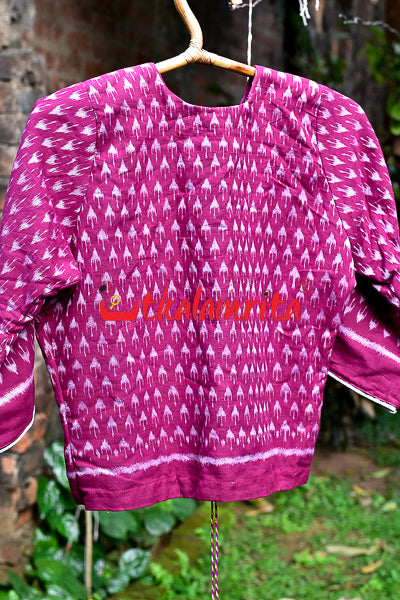Chhatu White Over Magenta (Ladies' Jacket)