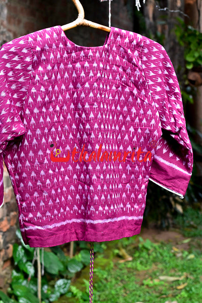 Chhatu White Over Magenta (Ladies' Jacket)