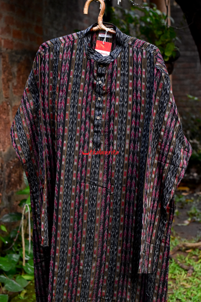 Black Complex Bandha (Men's Full Kurta)