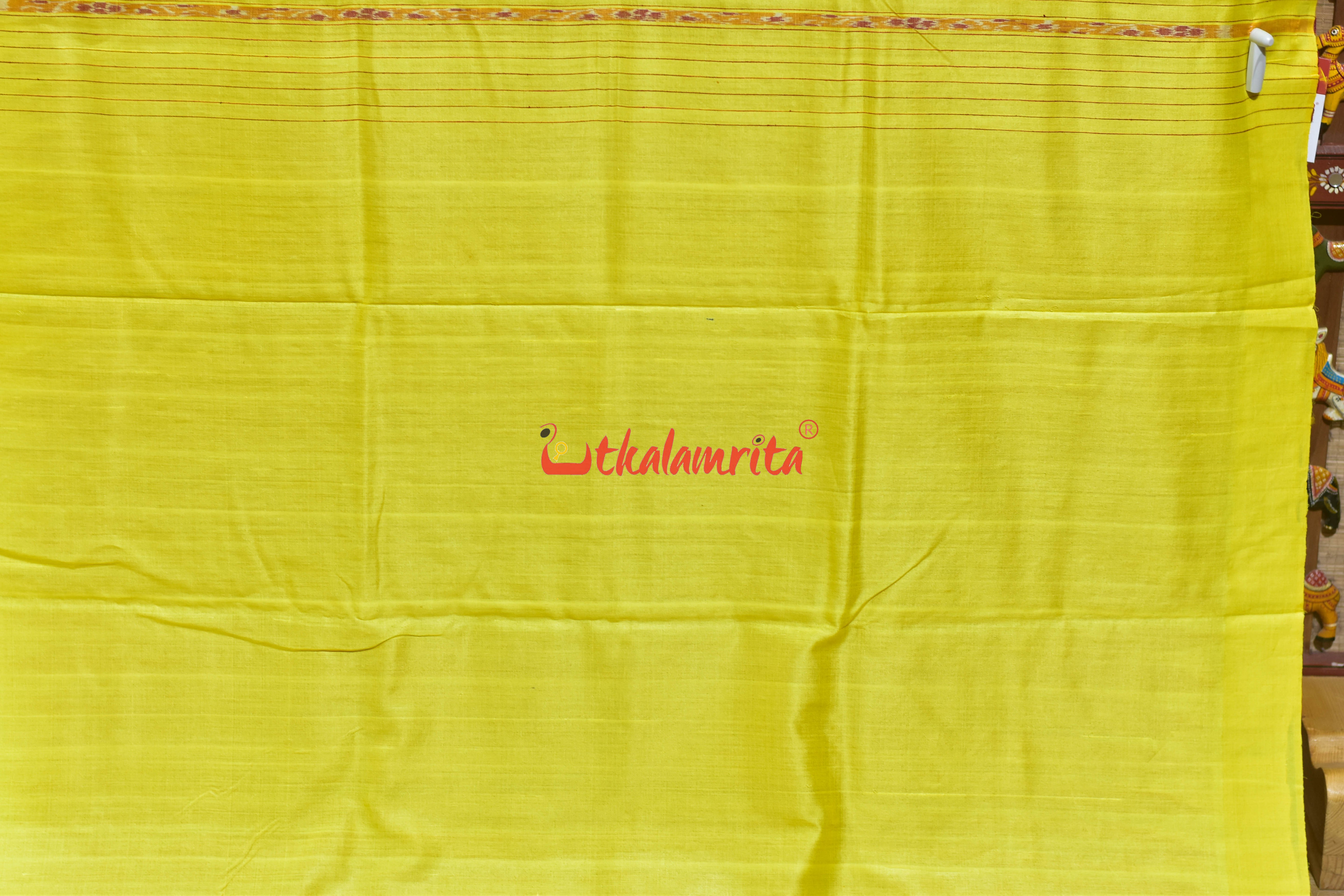 Rani Yellow Gopalpur Tussar Silk Saree
