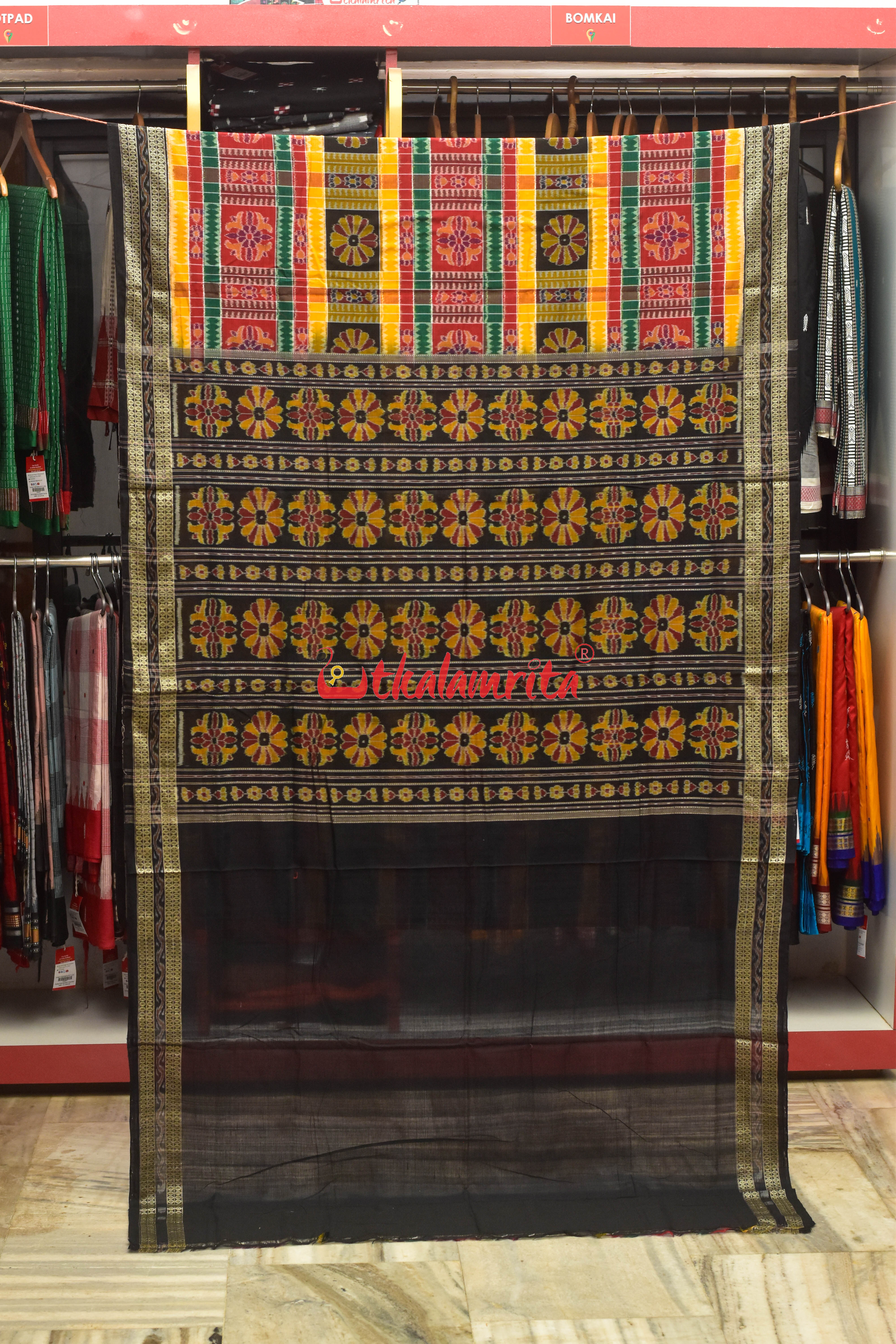 Green Utkal Lakhmi Cotton Saree
