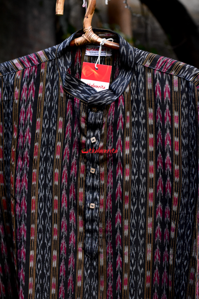 Black Complex Bandha (Men's Full Kurta)