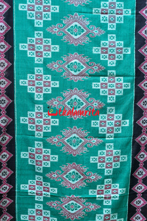 Middle Green Black Rimjhim Khandua Cotton