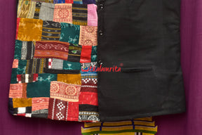 Black Multicolour Patch (Men's Jacket)