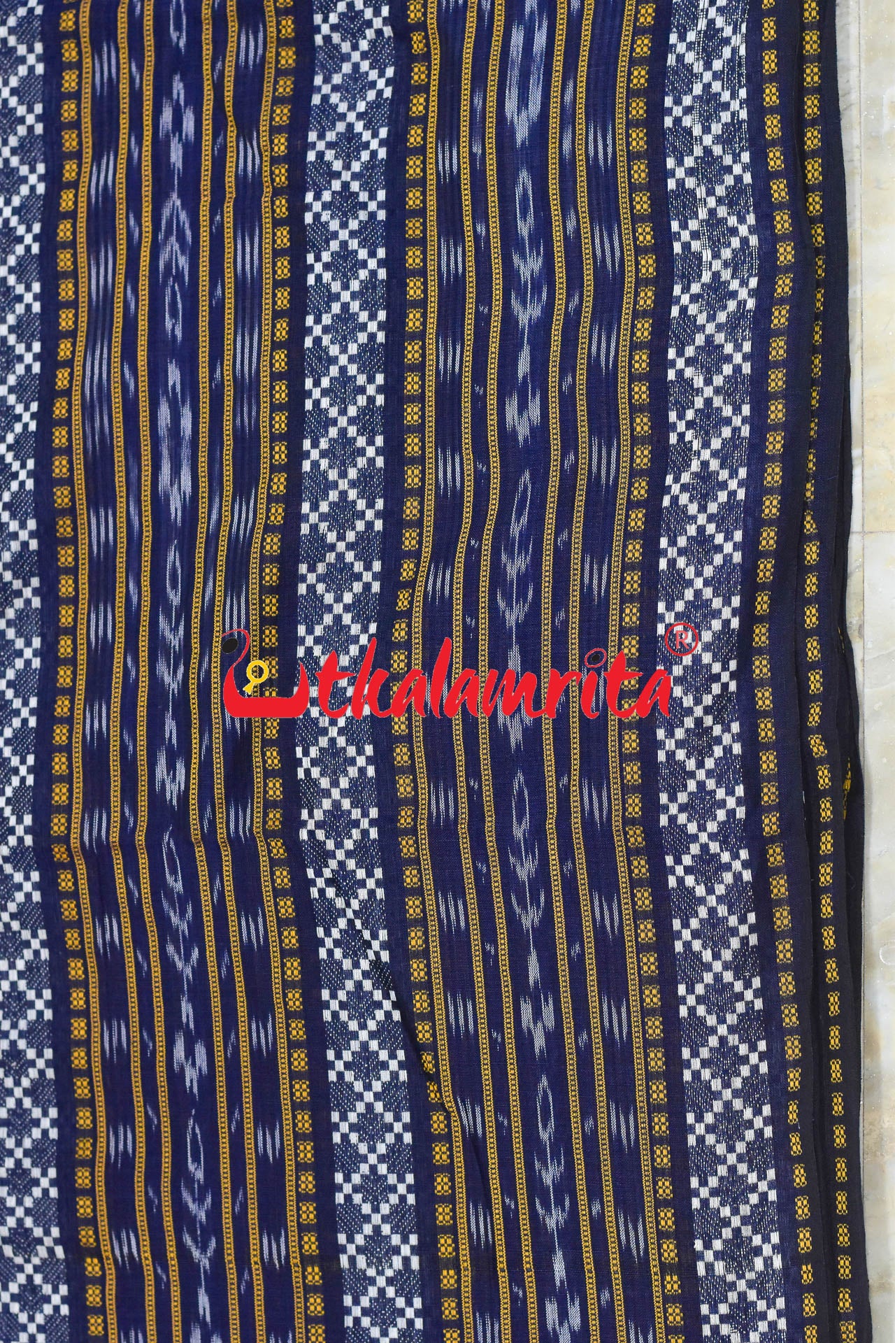 Navy Blue Star Dobby Pasapali (Fabric)