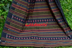 Hathi Design Light Brown Sambalpuri Cotton Saree