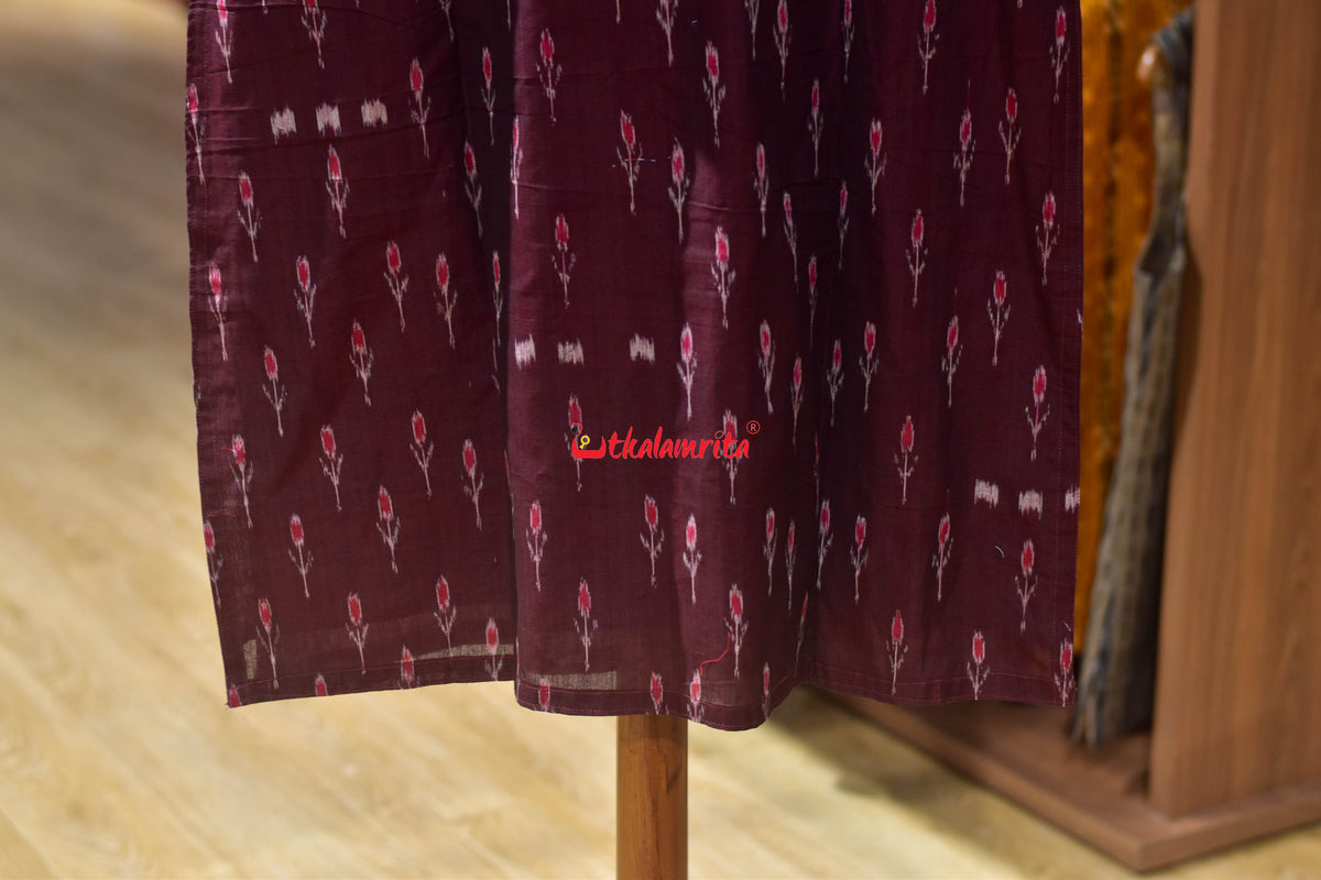 Maroon Labanga Red Amba Kasi Design (Ladies' Kurti)