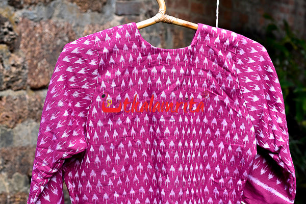 Chhatu White Over Magenta (Ladies' Jacket)