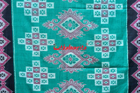 Middle Green Black Rimjhim Khandua Cotton