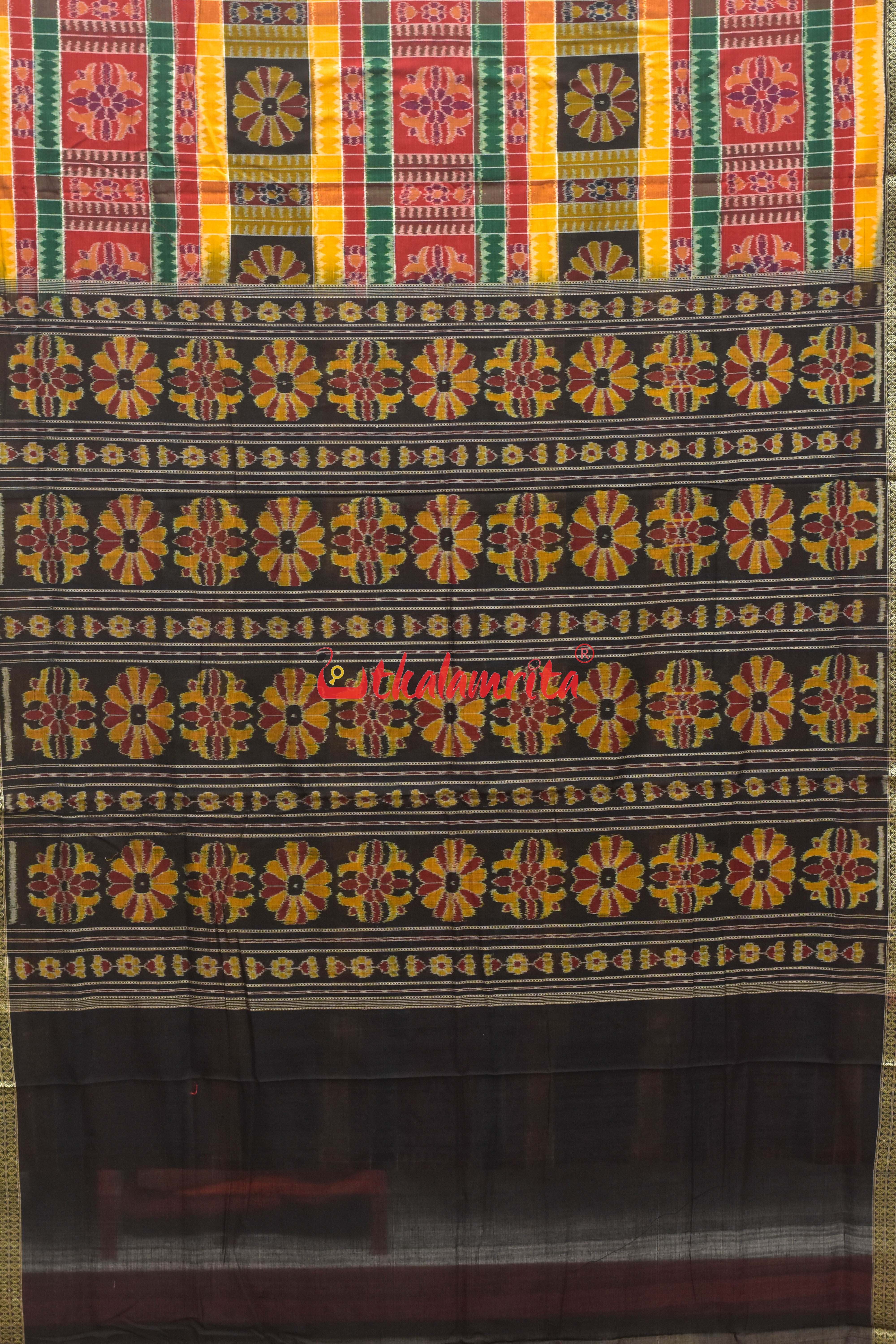 Green Utkal Lakhmi Cotton Saree