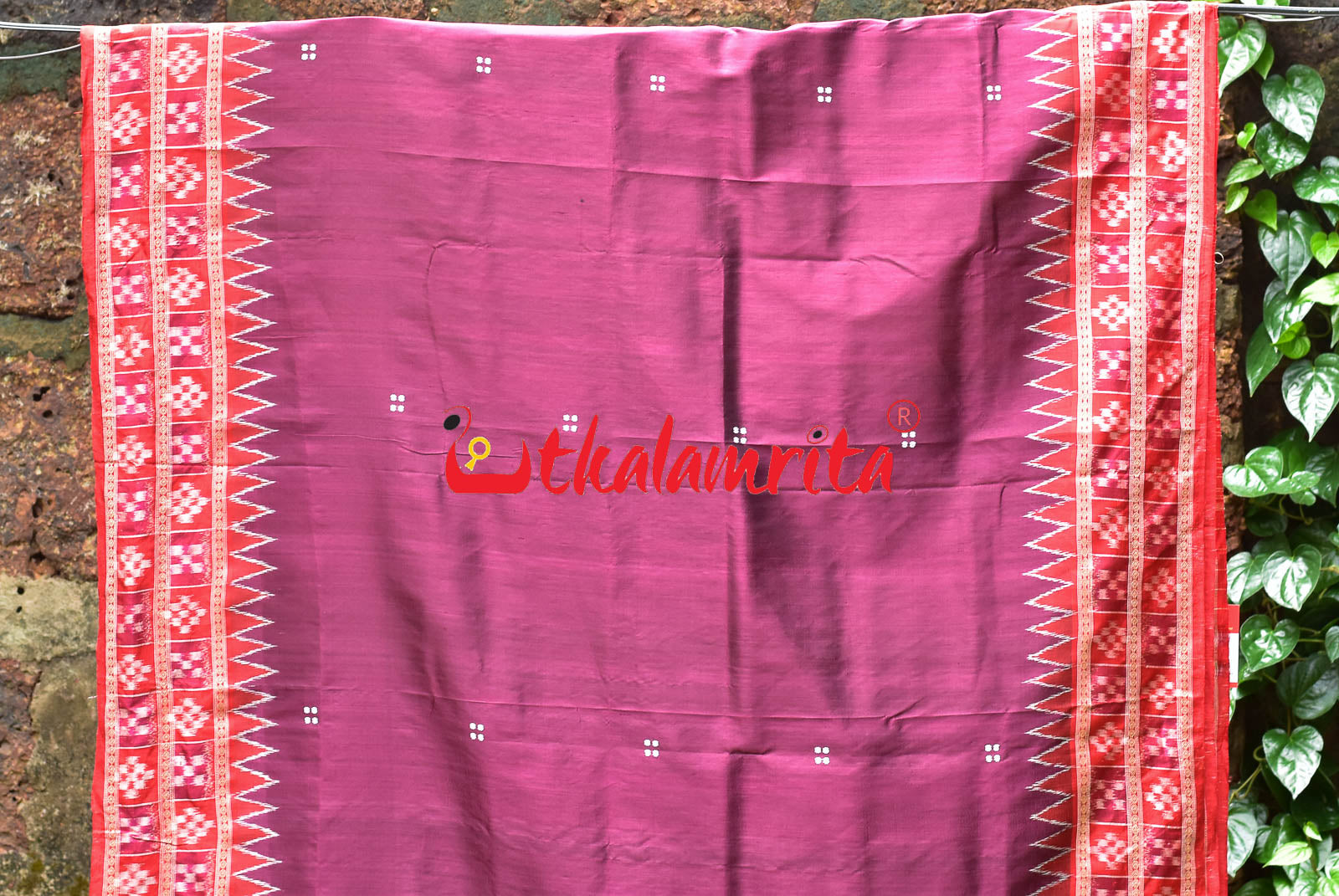 Jamun Double Pasapali Khandua Silk Saree