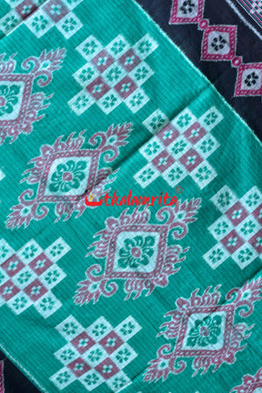 Middle Green Black Rimjhim Khandua Cotton