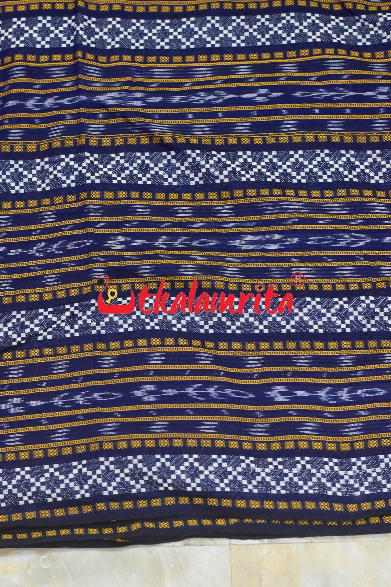 Navy Blue Star Dobby Pasapali (Fabric)