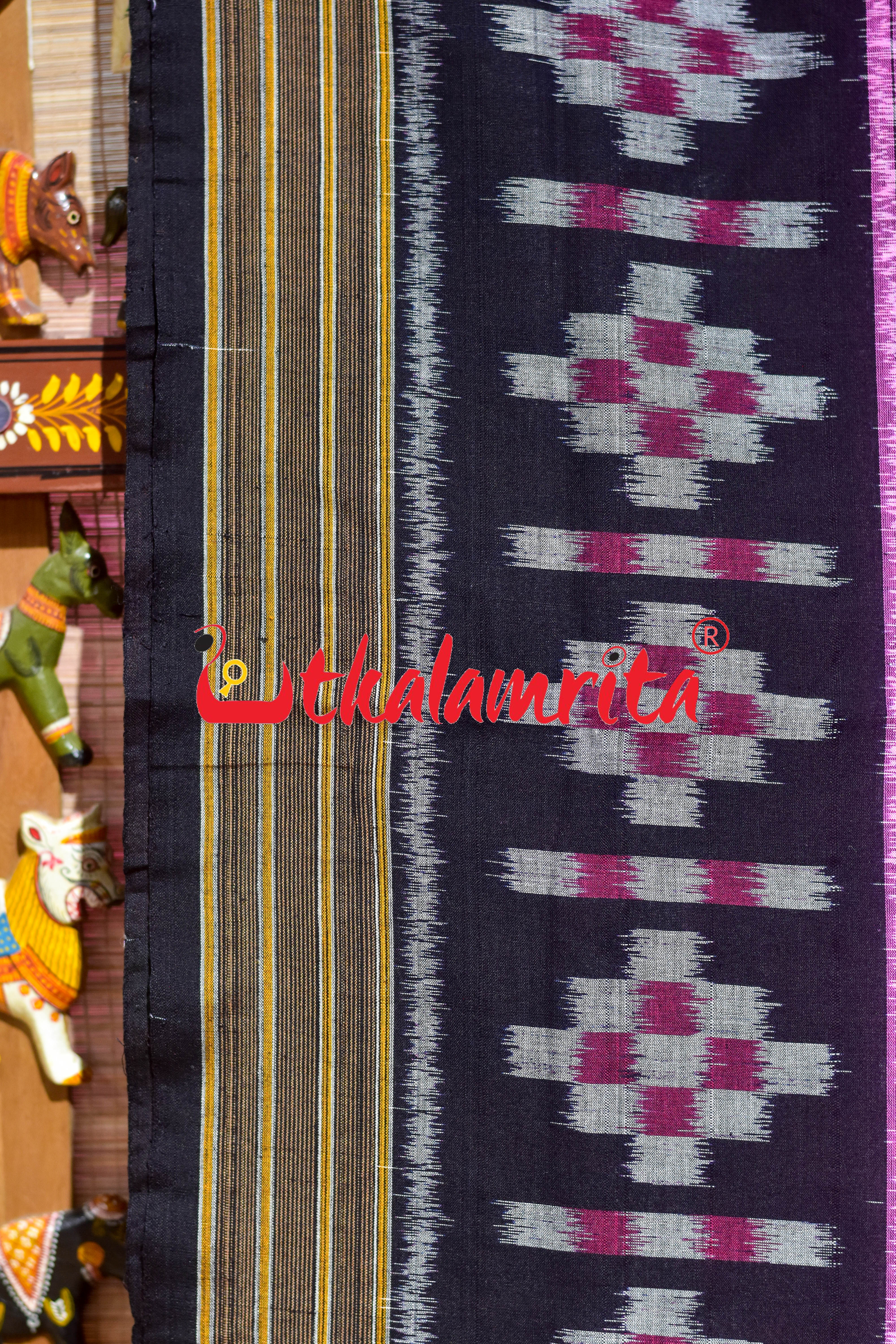 Pink Sachipar Pasapali Scot Khandua Cotton Saree
