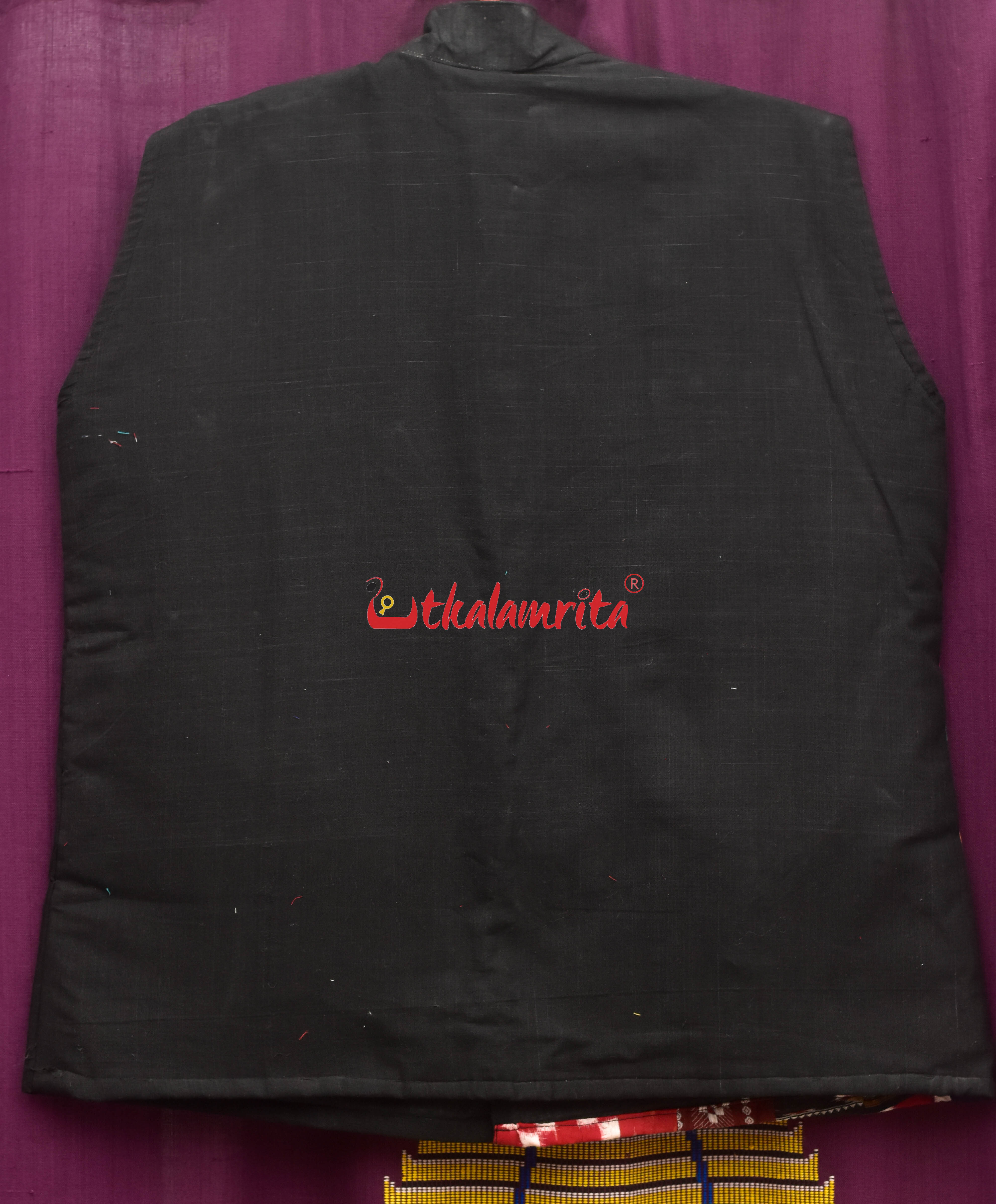 Black Multicolour Patch (Men's Jacket)