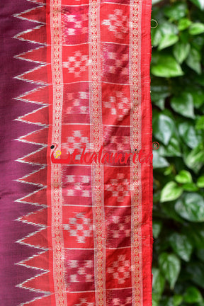 Jamun Double Pasapali Khandua Silk Saree