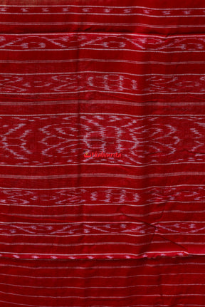 Off White Red Daali Scot Saree