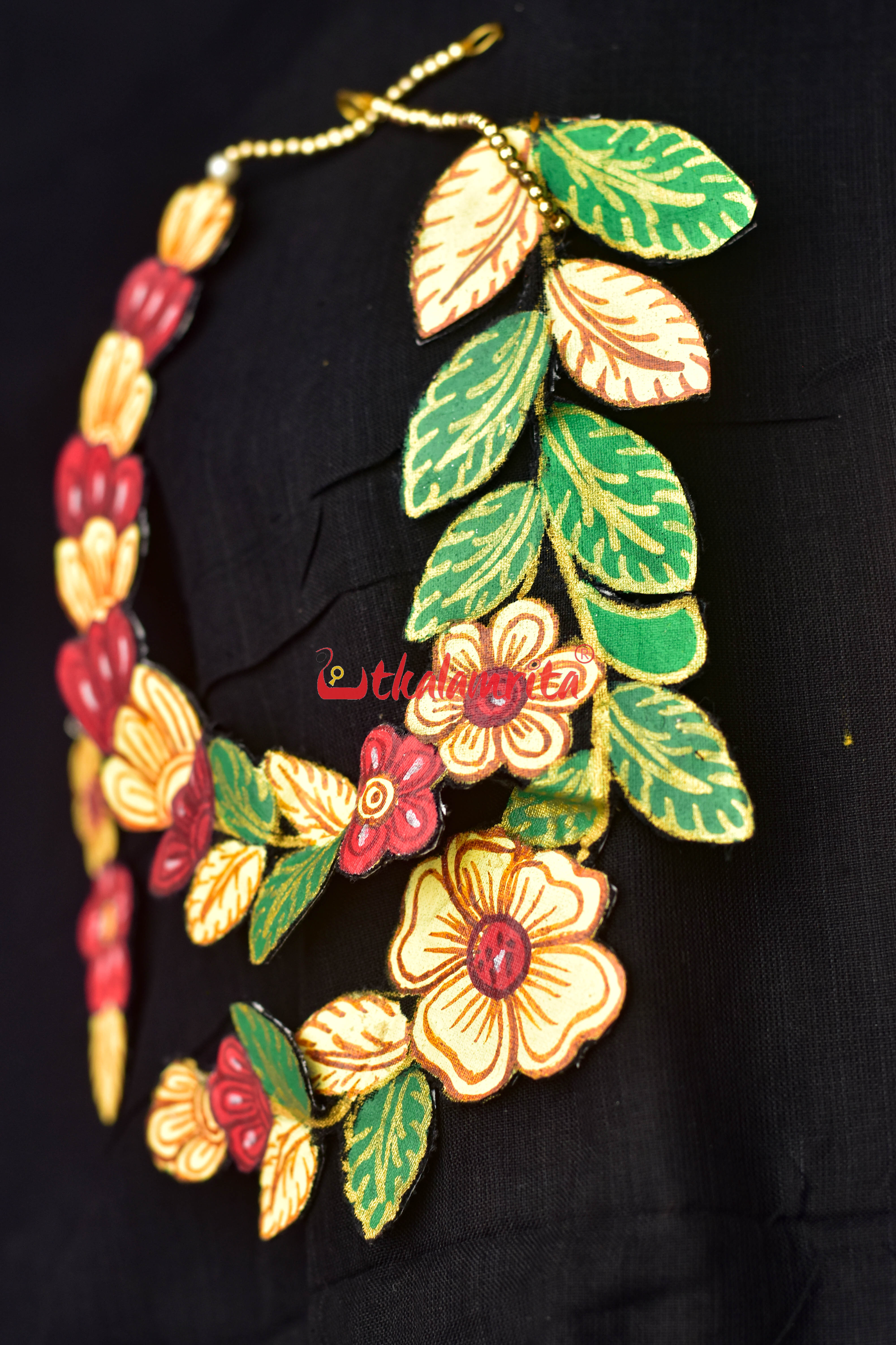 Flower Pattachitra Jewellery Set