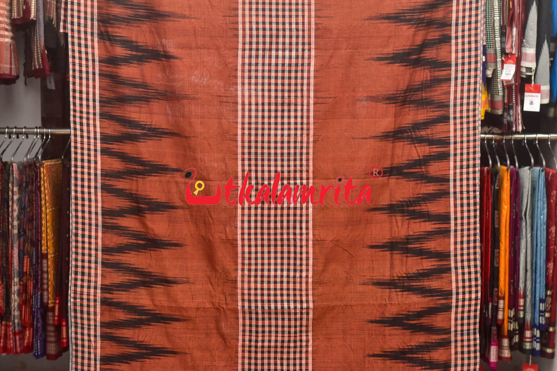 Kargil Middle Checks Maatiya Cotton Saree