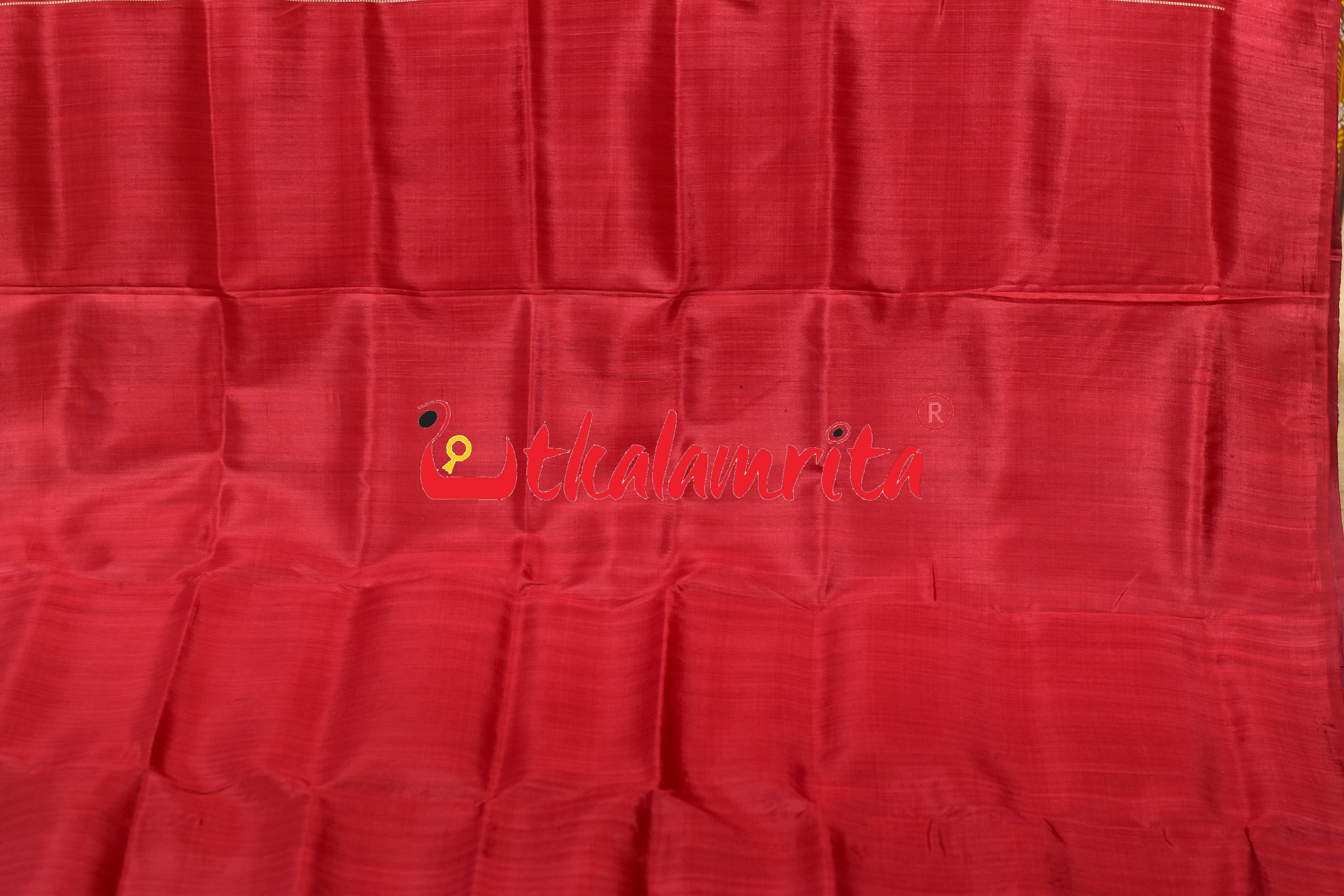 Fluorescent Green Maroon Tarabali Khandua Silk Saree
