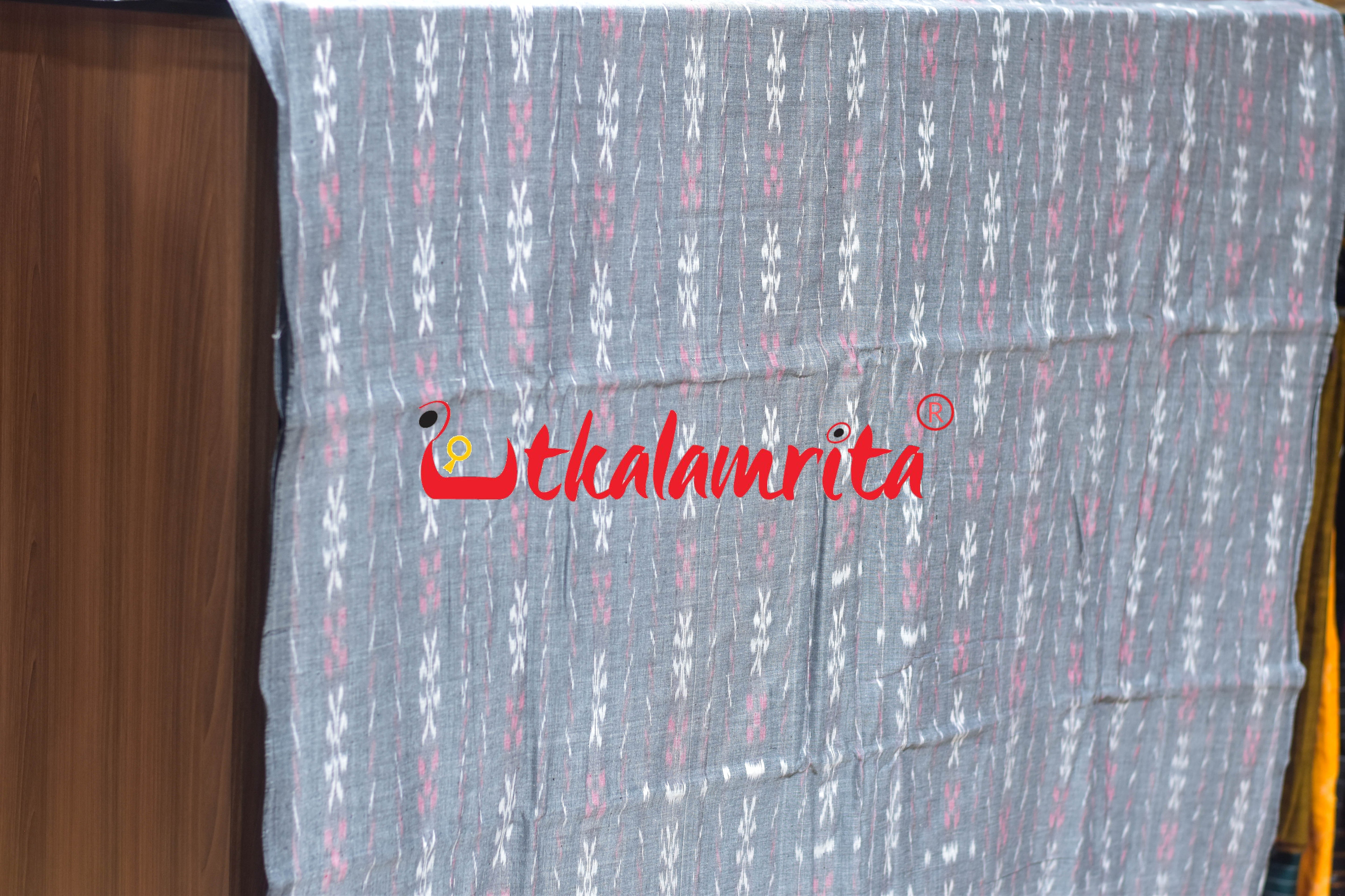 Grey Pasapali Paper Design Cotton (Fabric)