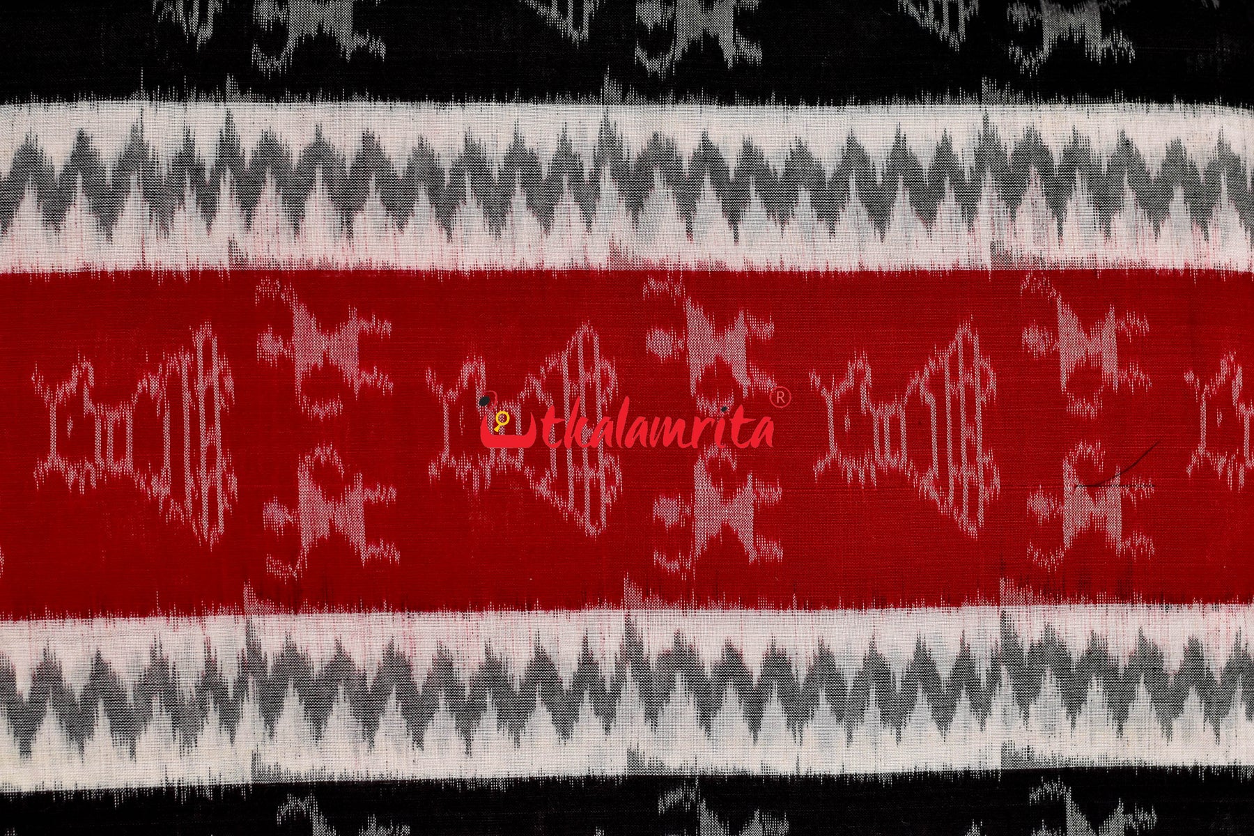 Tribal Pashupati Red Black White (Fabric)