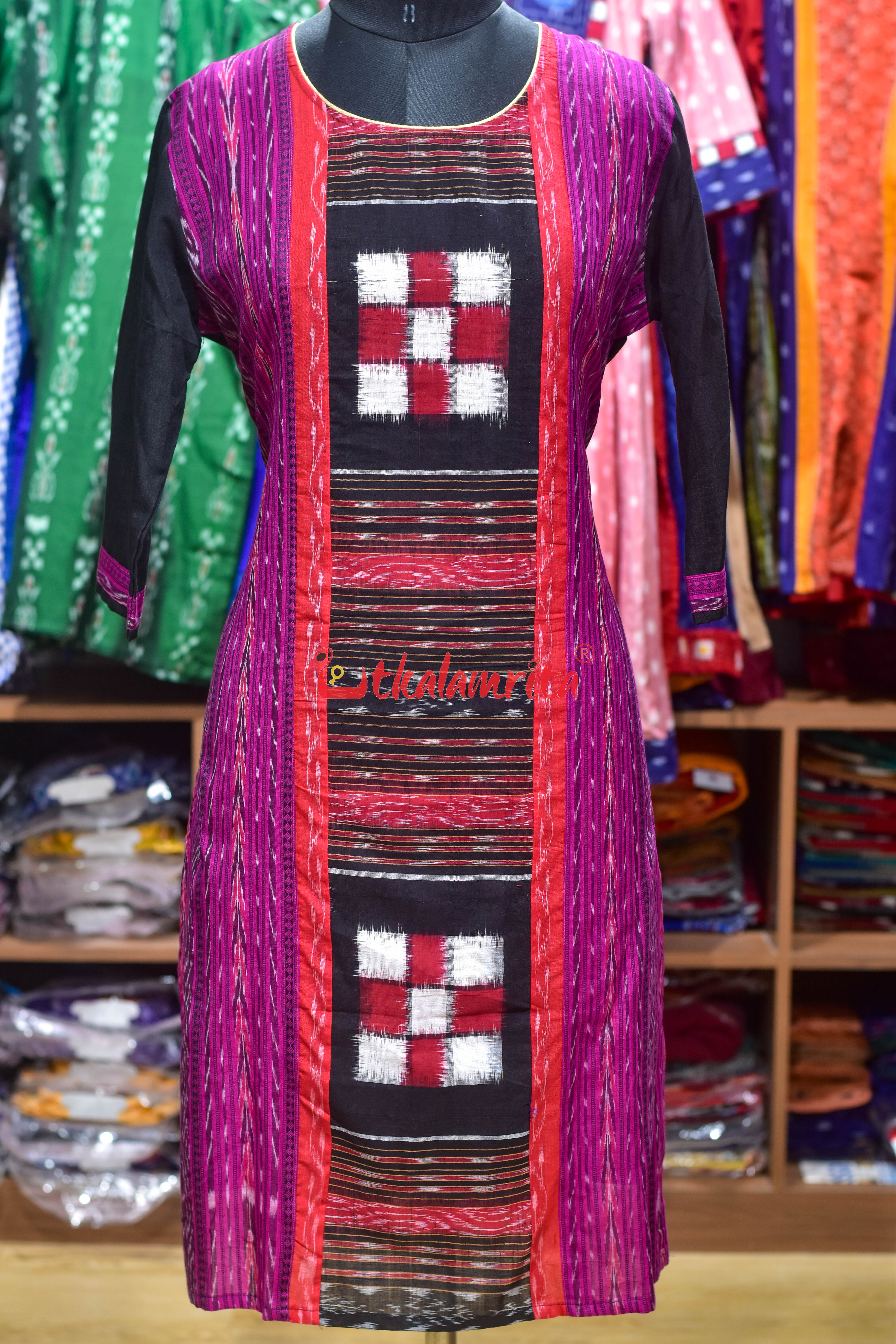 Royal Ikat Checks (Ladies Kurti)