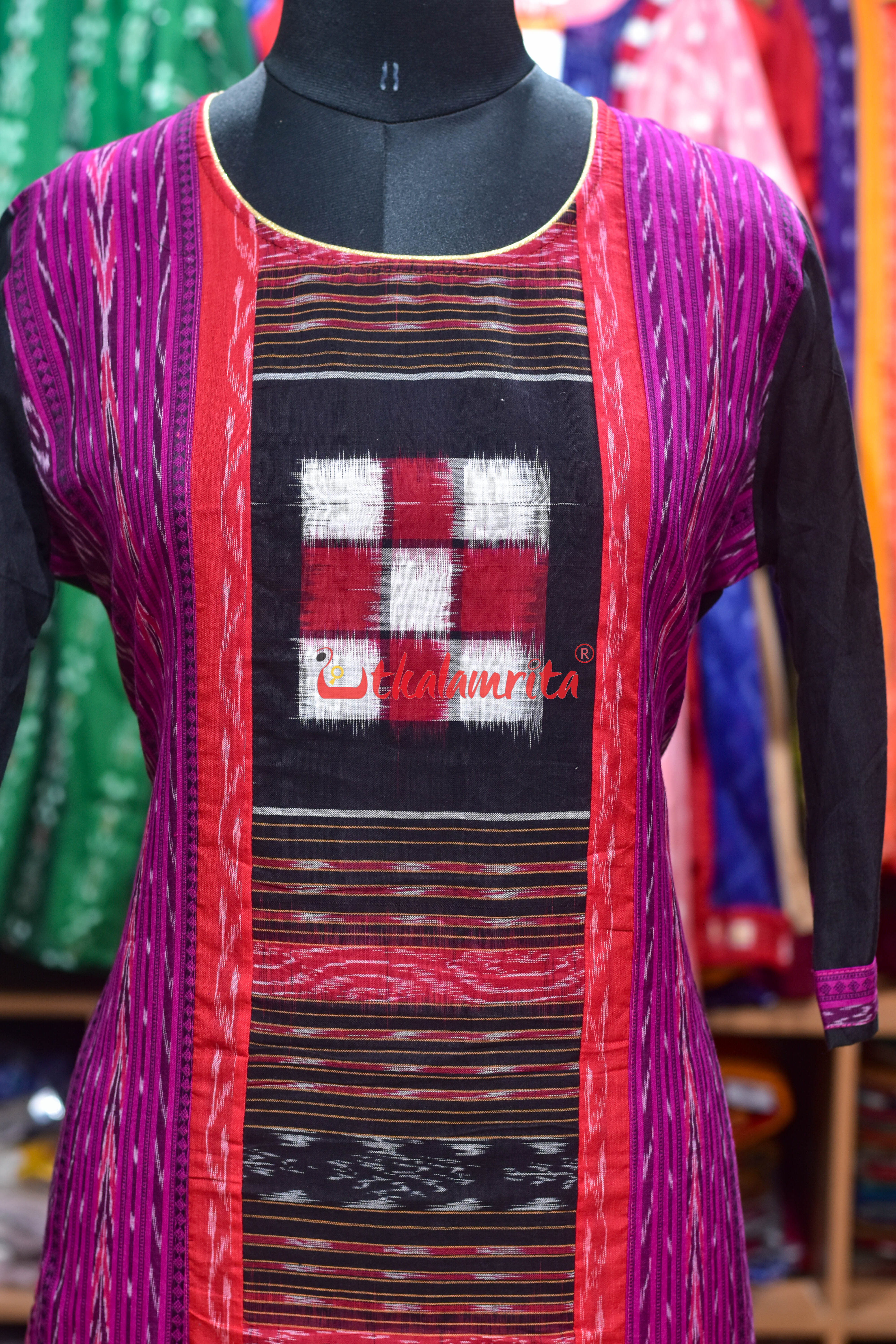 Royal Ikat Checks (Ladies Kurti)