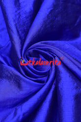 Blue Flower Bandha Silk (Fabric)