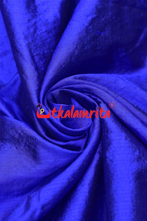 Blue Flower Bandha Silk (Fabric)