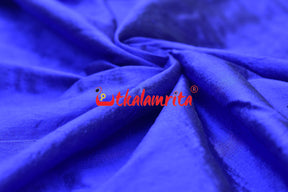 Blue Flower Bandha Silk (Fabric)