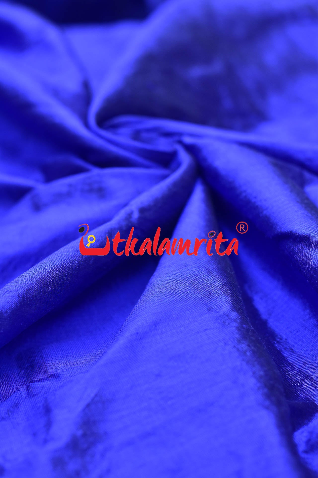 Blue Flower Bandha Silk (Fabric)