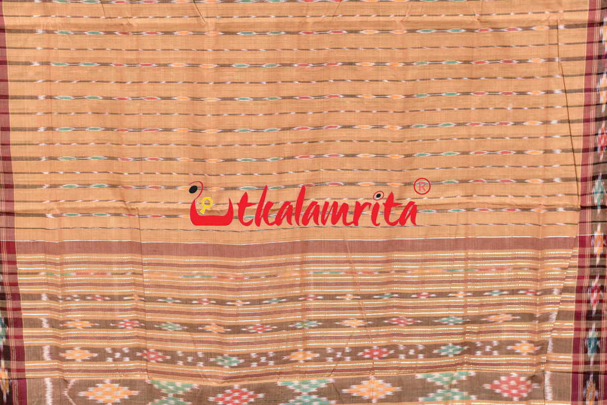 Cream Koli Maala Pittala Single Cotton Saree