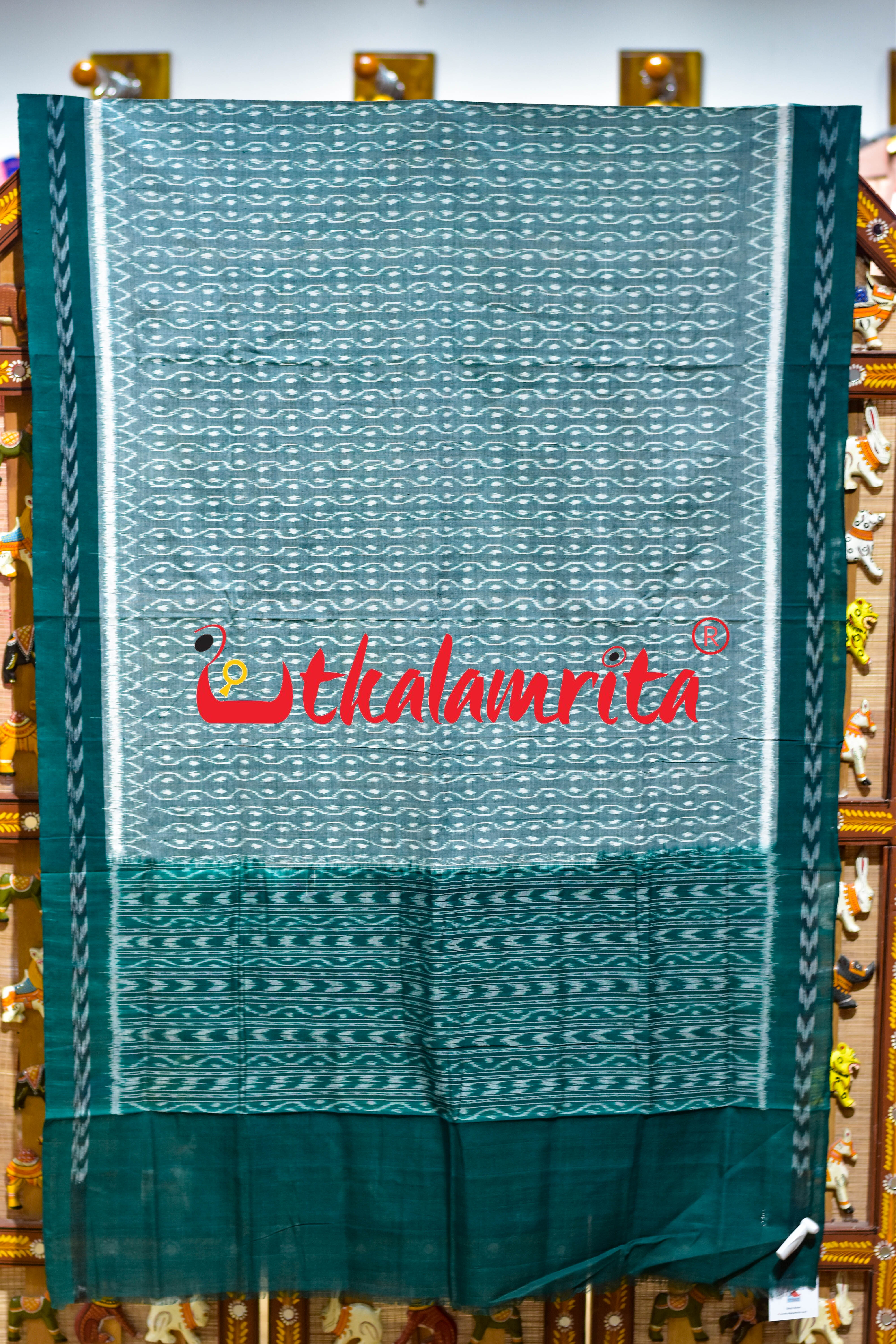 Green Lahari Sambalpuri (Dupatta)