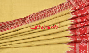 Matha Red Pasapali Jhoti Anchal Khandua Silk Saree