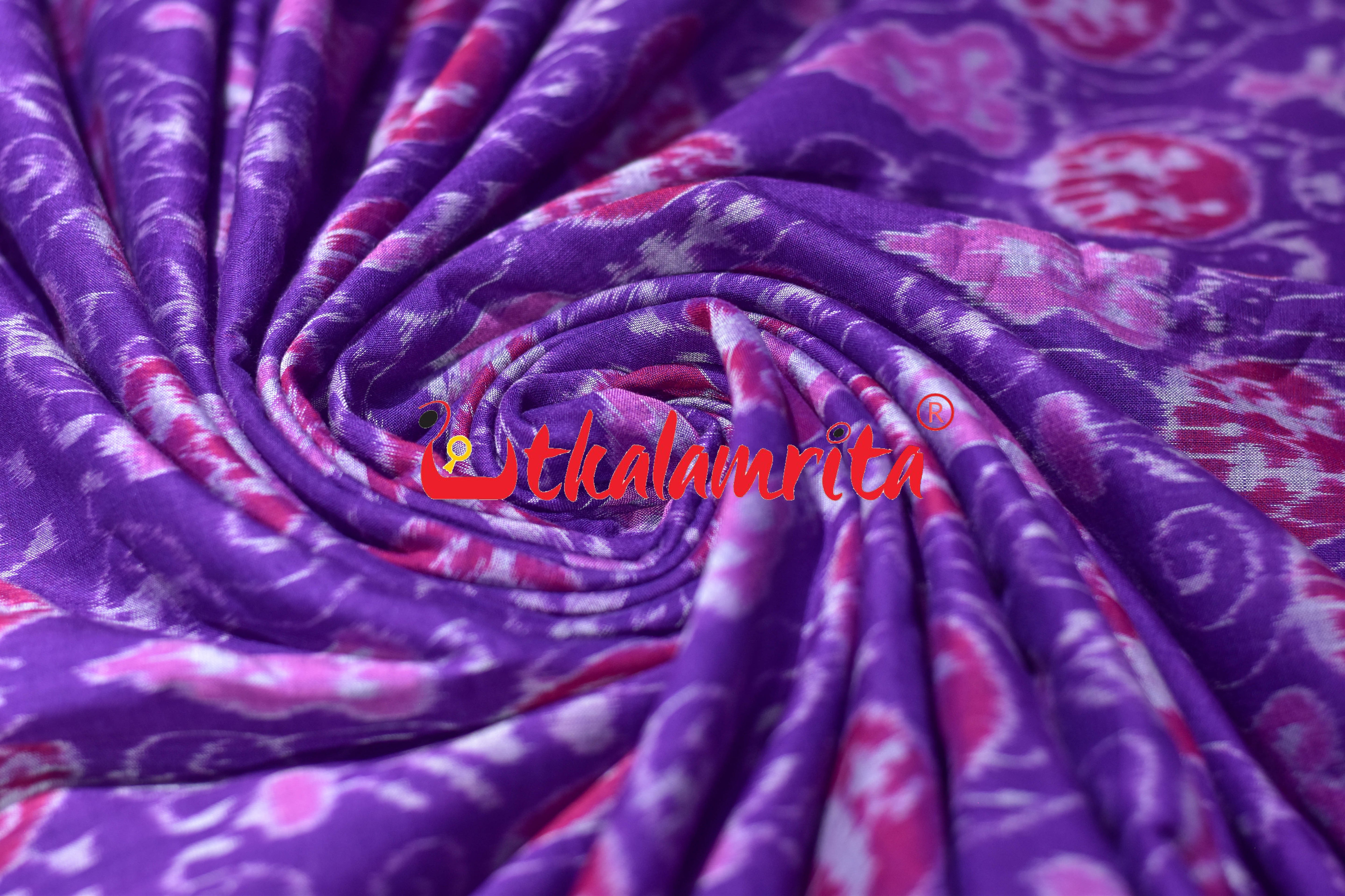 Violet Jodi Tribals Sambalpuri Cotton (Fabric)
