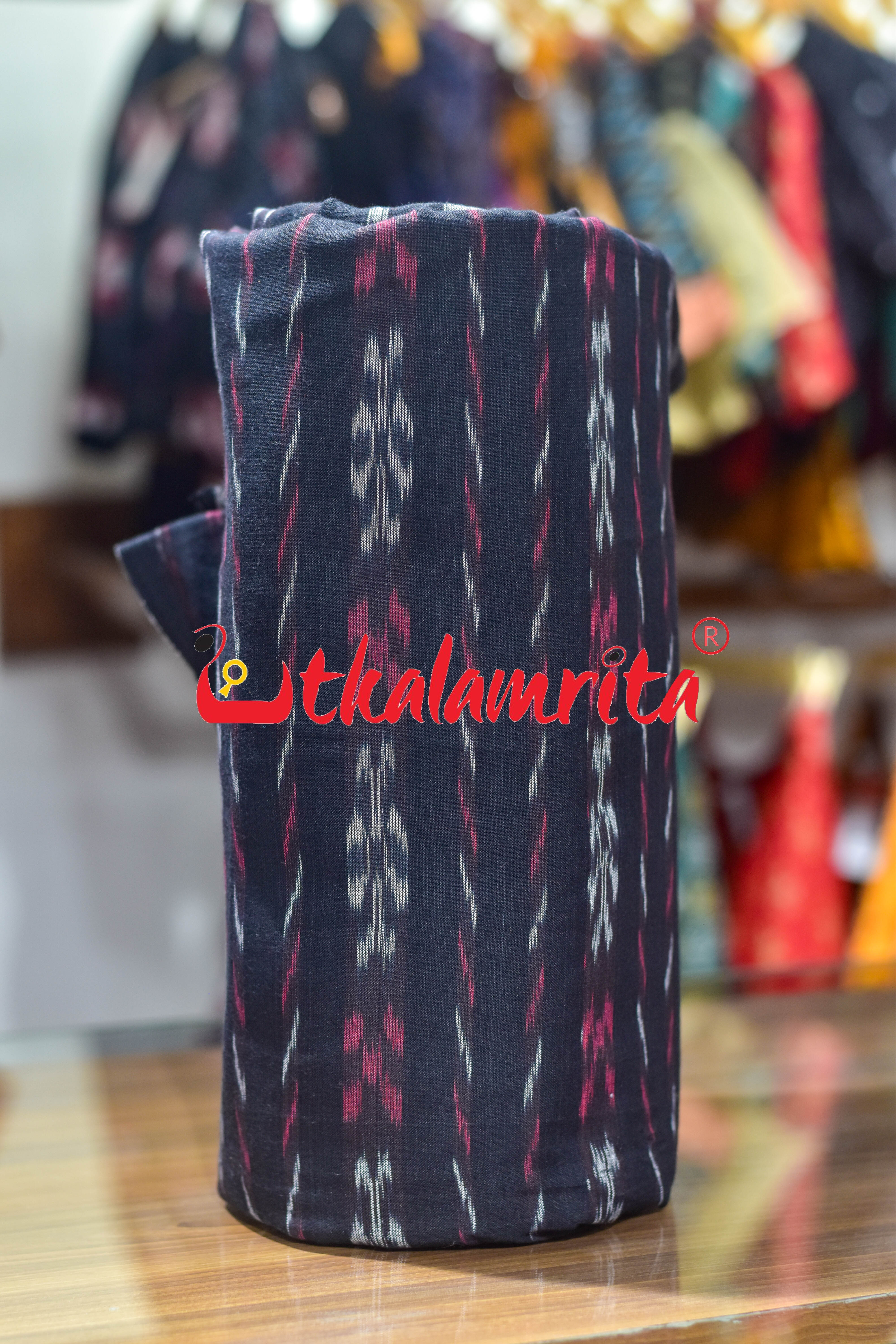 Black Pasapali Paper Design Cotton (Fabric)