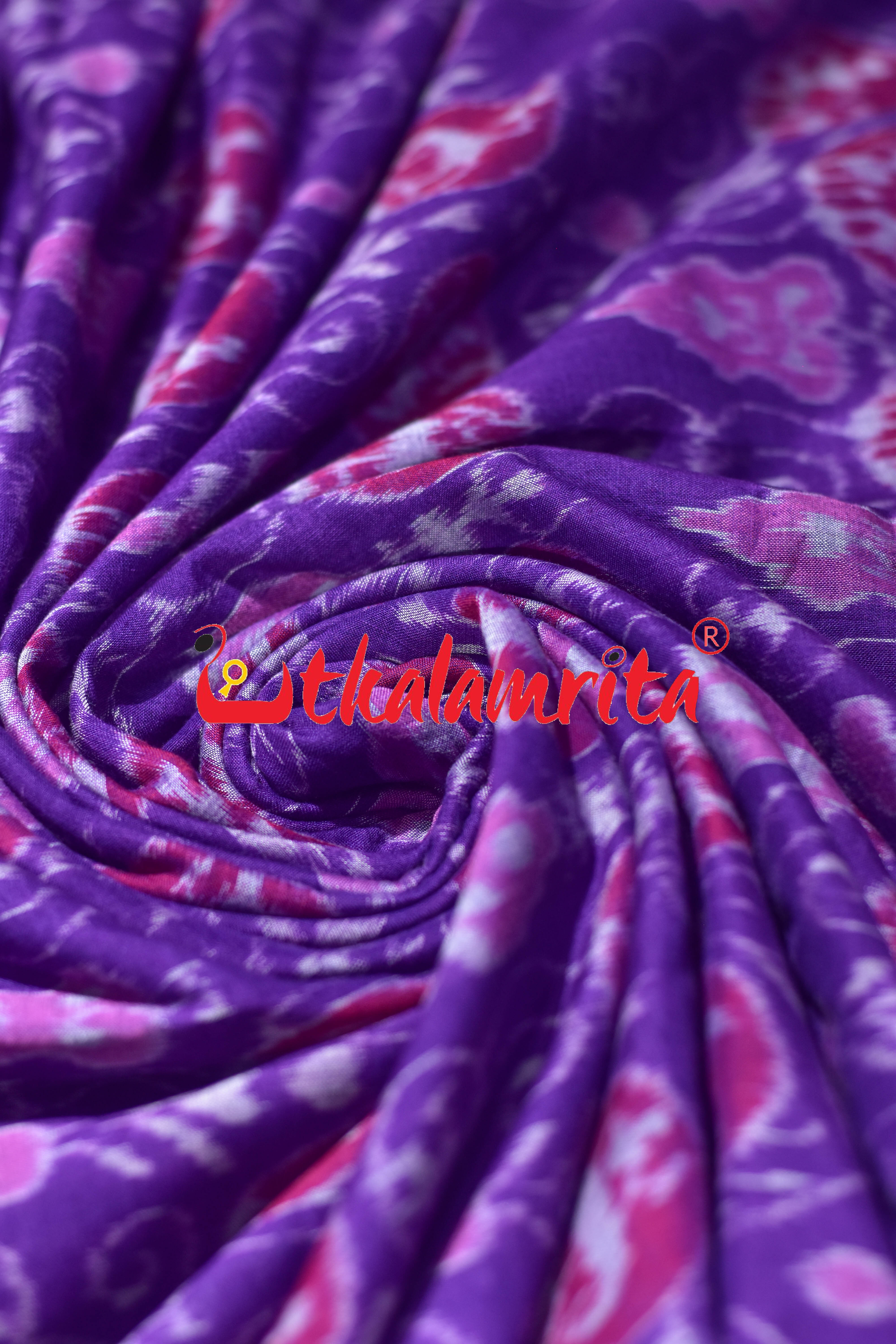 Violet Jodi Tribals Sambalpuri Cotton (Fabric)