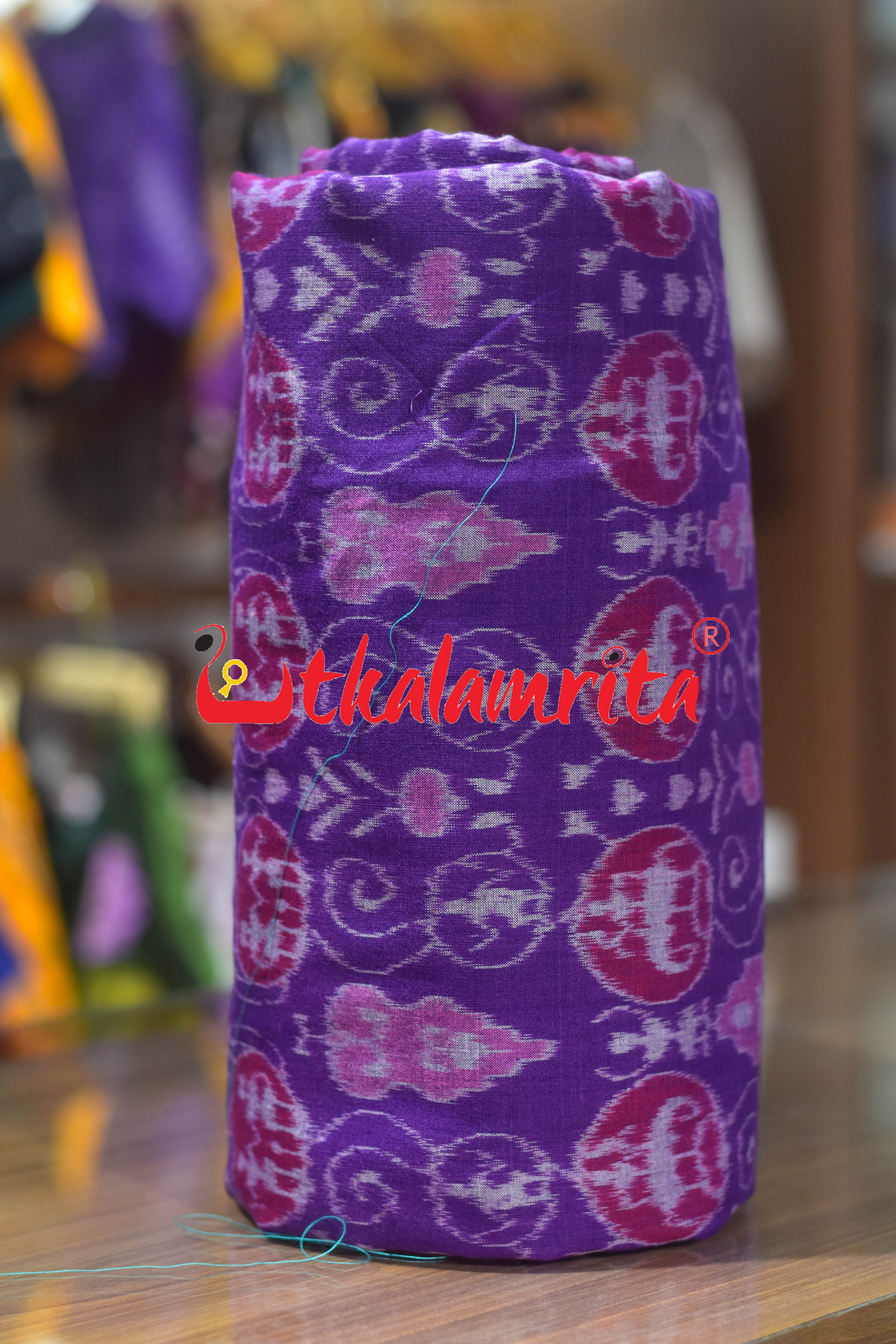 Violet Jodi Tribals Sambalpuri Cotton (Fabric)